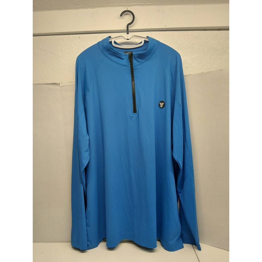 Sunday Swagger Men's 3XL Royal Blue Performance Quarter Zip Golf Pullover
